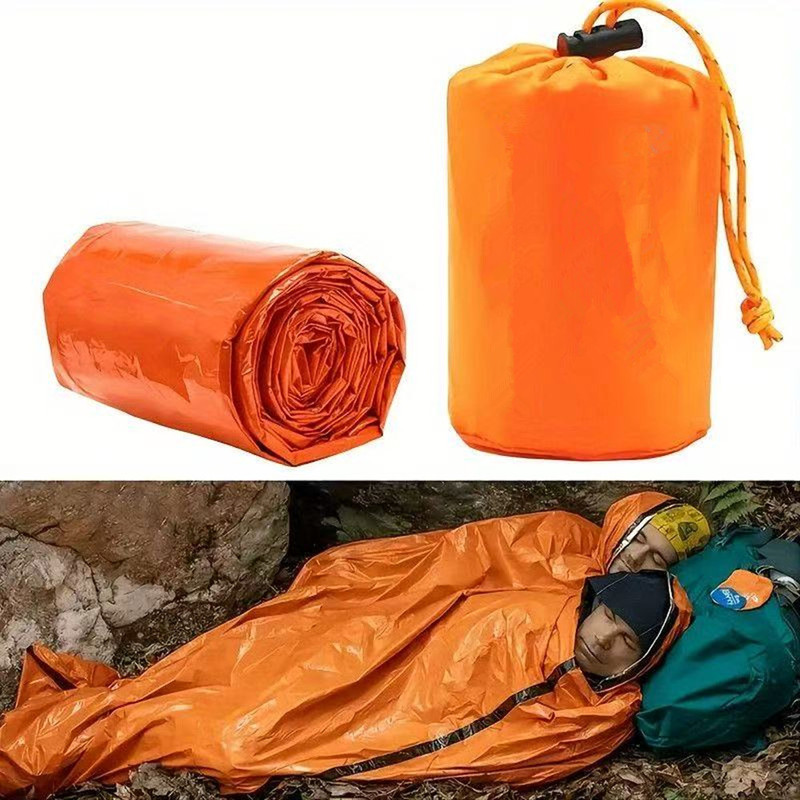 Emergency Mylar Tent - Emergency Sleeping Bag Ultra Waterproof Mylar