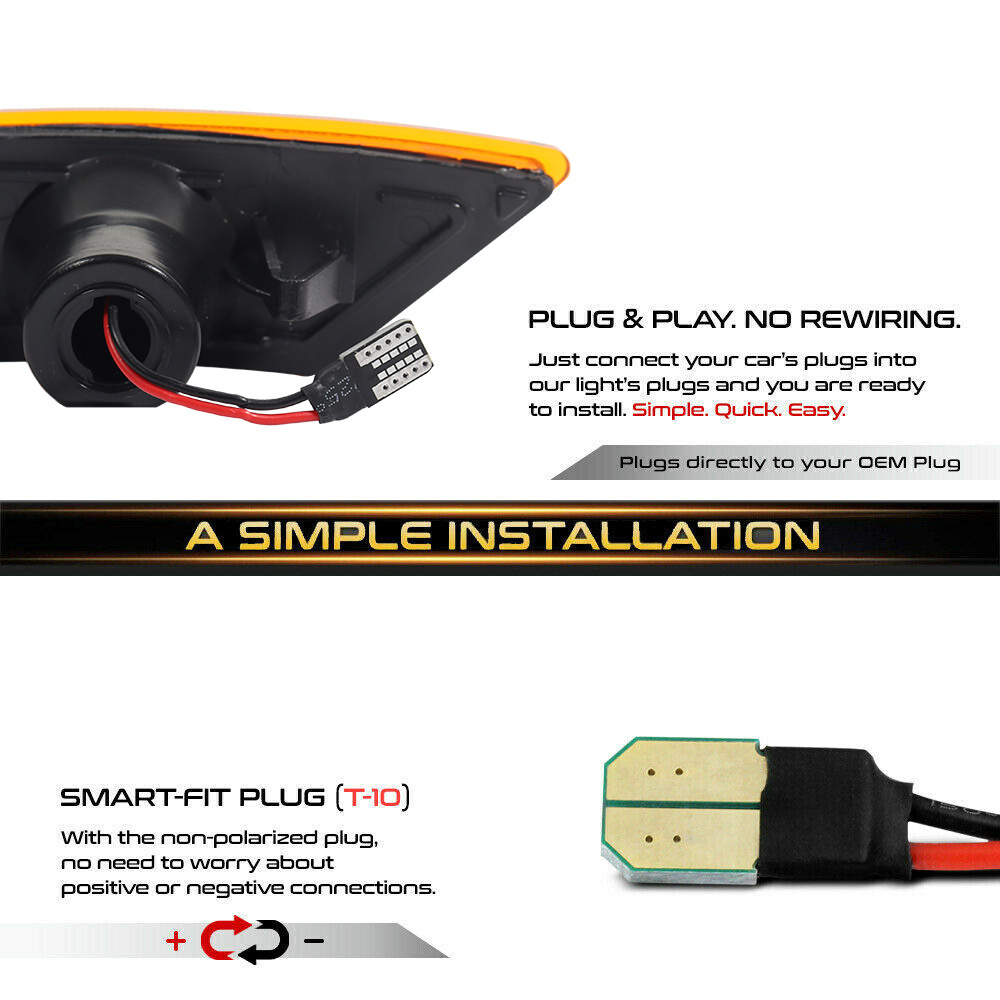 2PCS Car LED Front Side Marker - Signal Flare Kit review and price