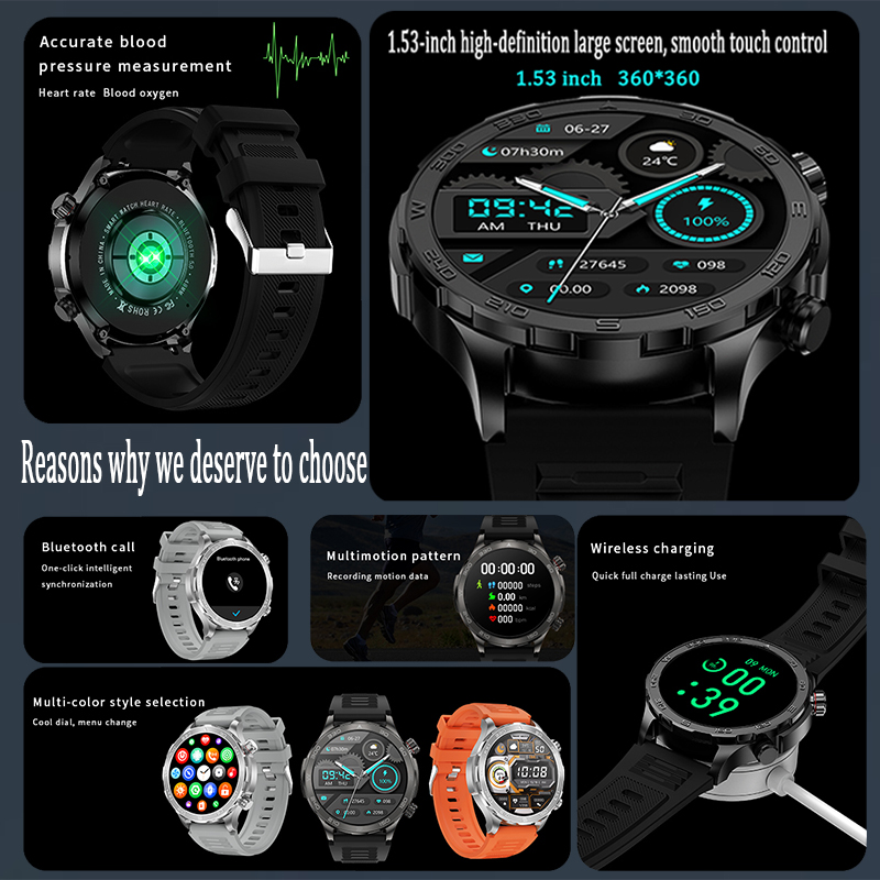 New GPS Track Smart Watch Men  - Compass Lensatic review and price