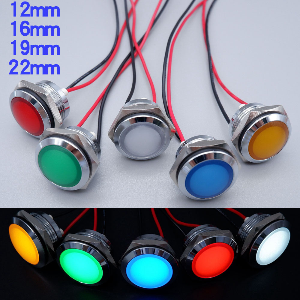 Metal LED Indicator Light 12mm - Signal Panel Orange review and price