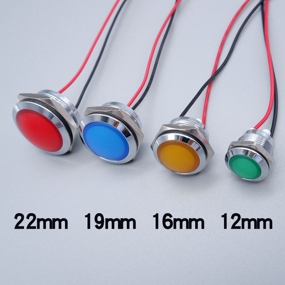 Metal LED Indicator Light 12mm - Signal Panel Orange review and price