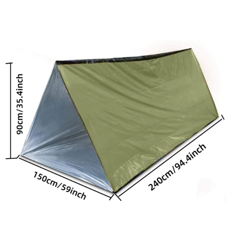 2 Person Reusable Mylar Tube E - Emergency Mylar Tent review and price