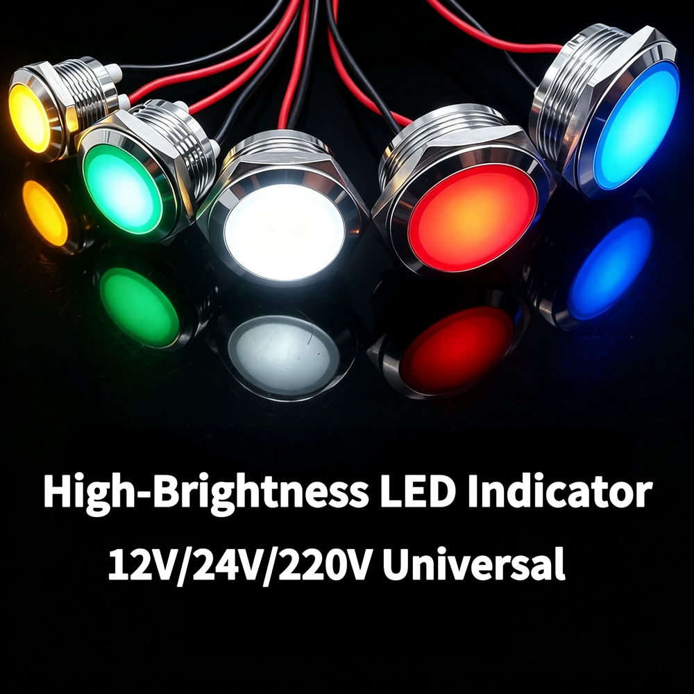 Metal LED Indicator Light 12mm - Signal Panel Orange review and price
