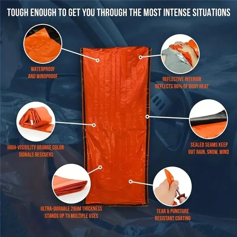 Emergency Sleeping Bag Ultra W - Emergency Mylar Tent review and price