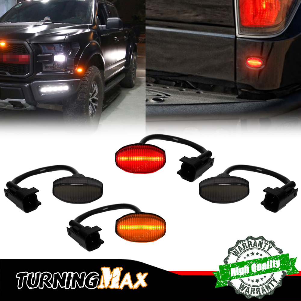 4PCS Smoked Lens Front Amber & - Signal Flare Kit review and price