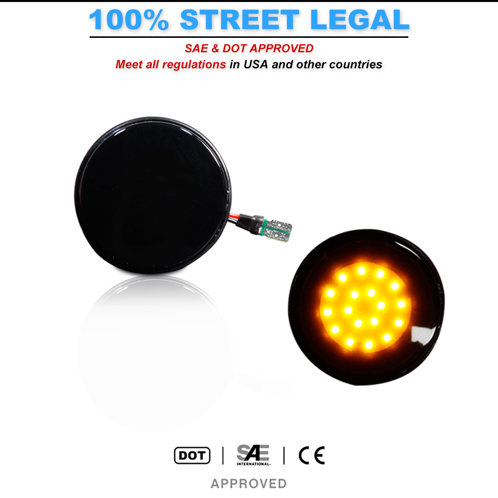 2pcs iJDM LED Front Side Marke - Signal Panel Orange review and price