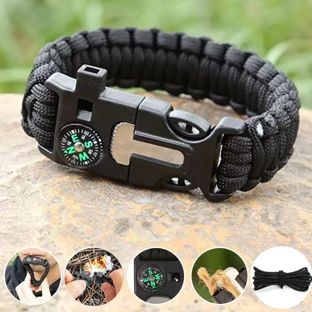 Five in One Compass Bracelet w - Fire Starting Kit review and price