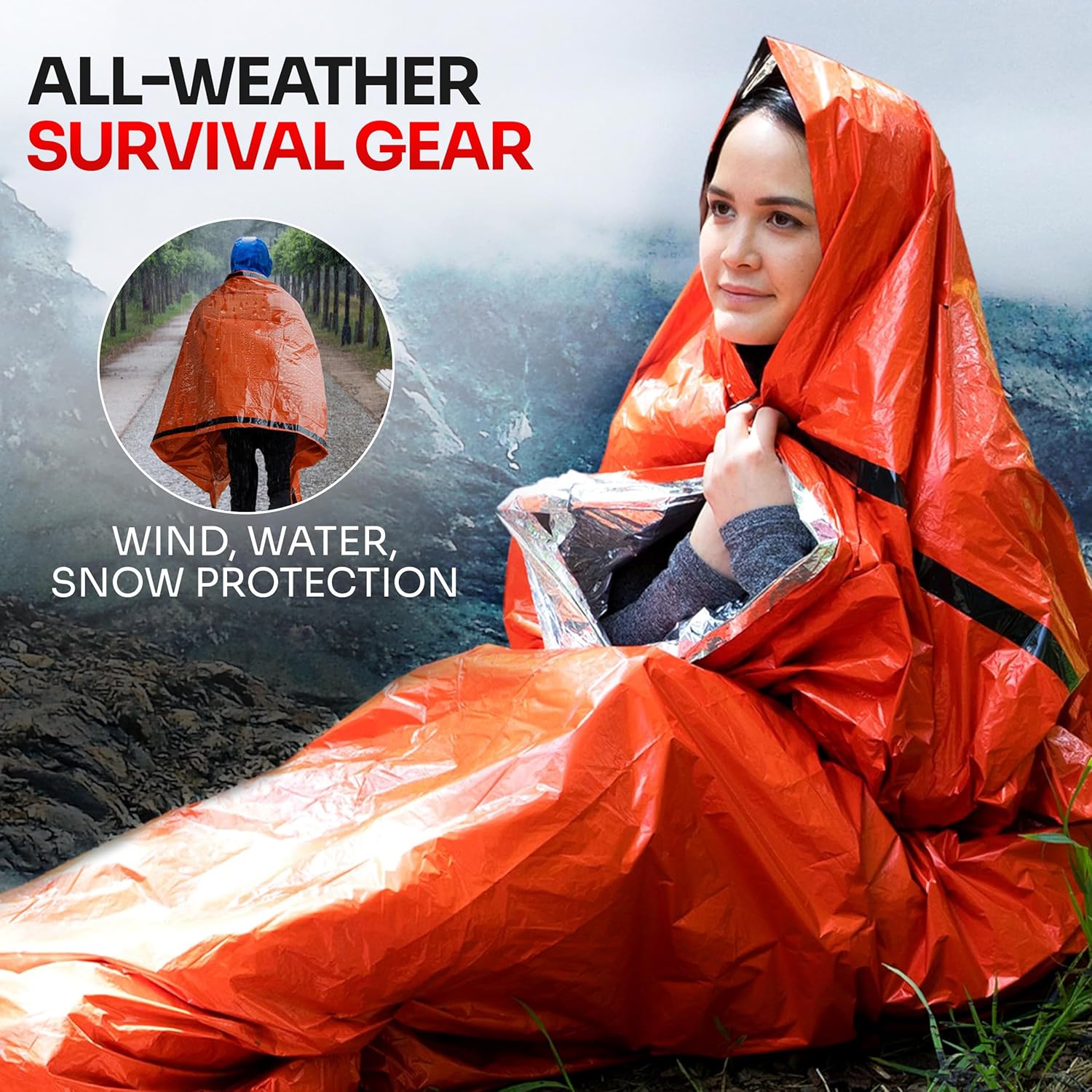 Emergency Sleeping Bag for Sur - Emergency Mylar Tent review and price