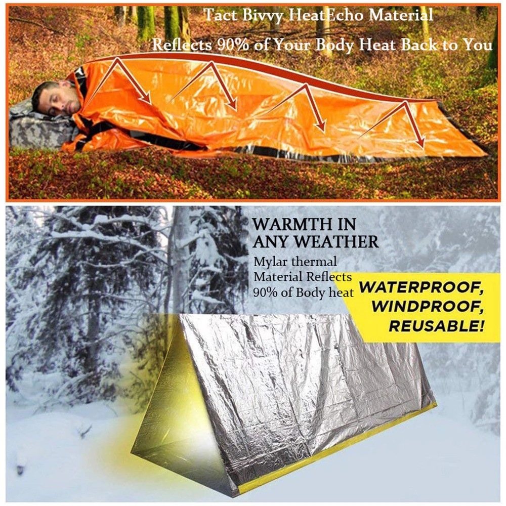 Emergency Sleeping Bag for Sur - Emergency Mylar Tent review and price