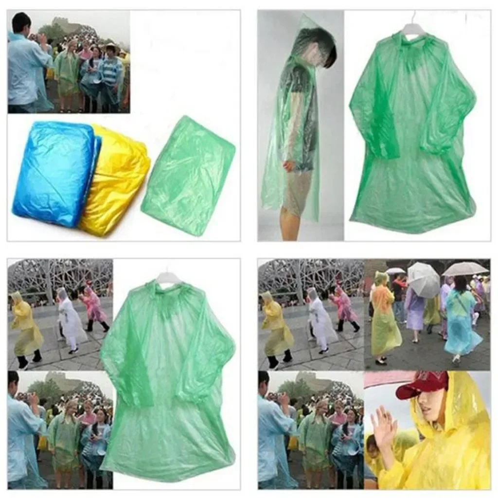 5/10PC Disposable Raincoat Adu - Emergency Poncho Rain review and price