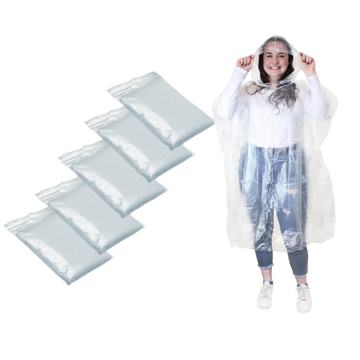 12Pcs Disposable Waterproof Ra - Emergency Poncho Rain review and price