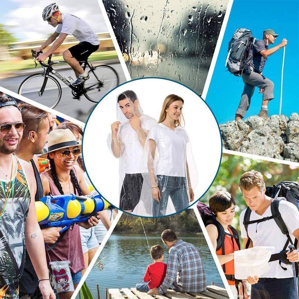 12Pcs Disposable Waterproof Ra - Emergency Poncho Rain review and price