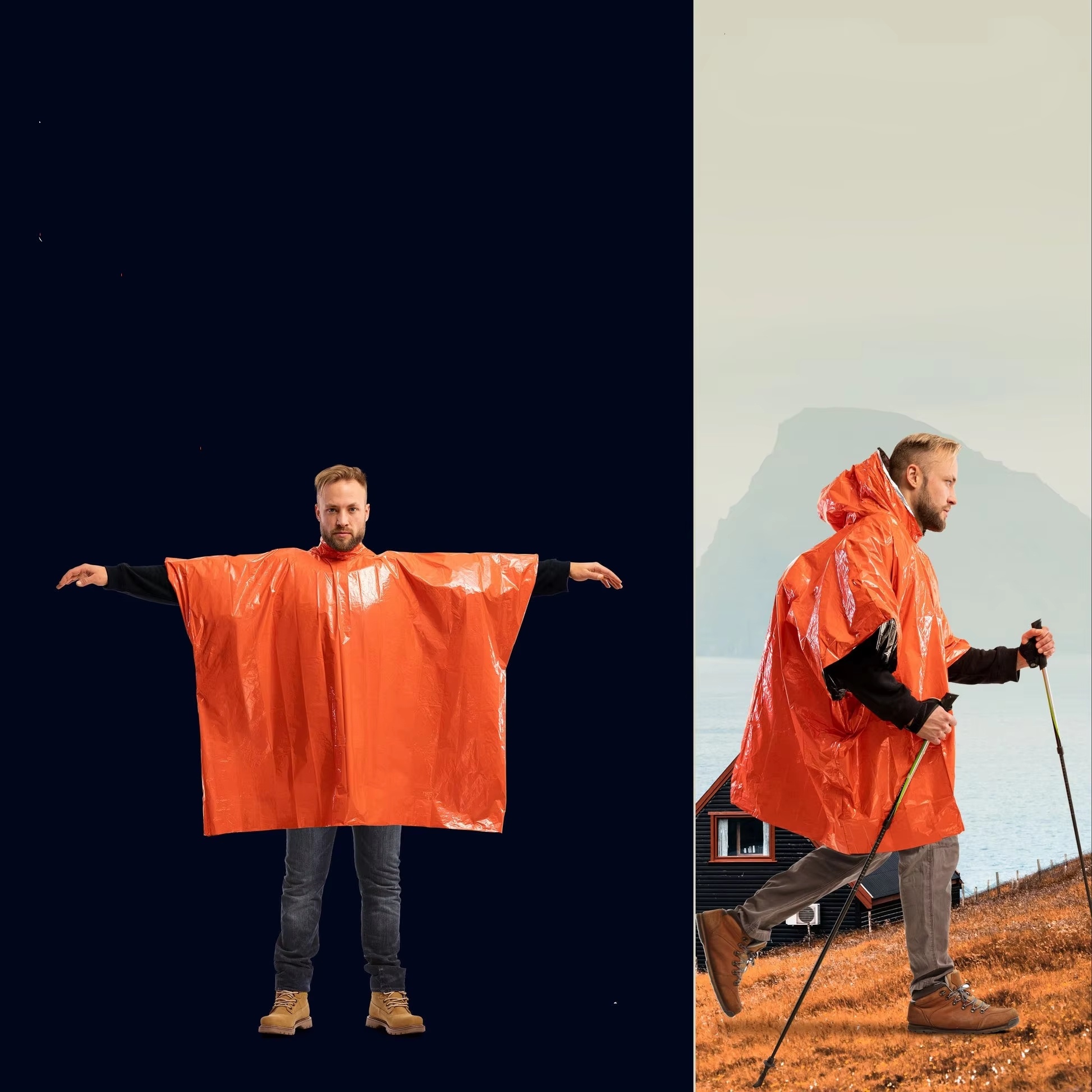 LIFE poncho Emergency Survival - Survival Blanket Reflective review and price