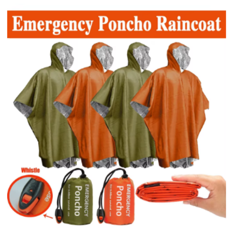 Single-Use Aluminum Film Therm - Emergency Poncho Rain review and price